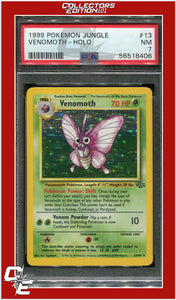 Jungle 13 Venomoth Holo PSA 7