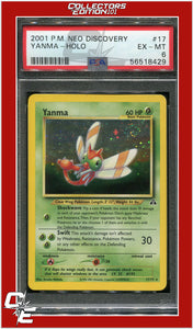 Neo Discovery 17 Yanma Holo PSA 6