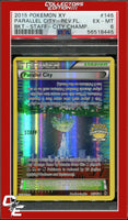 XY Breakthrough Parallel City 145 Reverse Foil STAFF City Championship PSA 6
