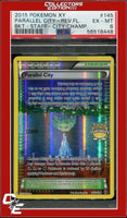 XY Breakthrough Parallel City 145 Reverse Foil STAFF City Championship PSA 6

