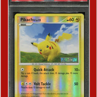 Majestic Dawn 70 Pikachu Reverse Foil Burger King 2009 PSA 7