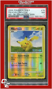 Majestic Dawn 70 Pikachu Reverse Foil Burger King 2009 PSA 7