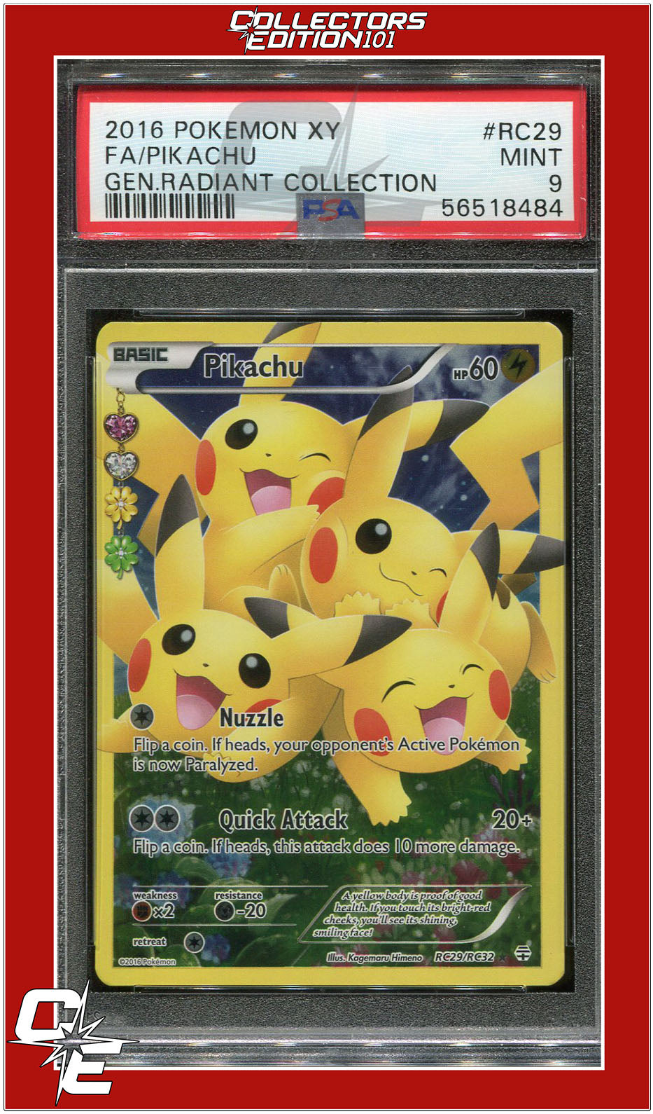 Pikachu - PSA 9 MINT - F.A. - outlets Legendary Treasures Radiant Collection Pokémon