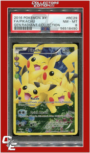 Generations Radiant Collection RC29 Full Art Pikachu PSA 8