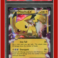 XY Black Star Promo XY84 Pikachu EX PSA 8