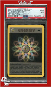 Team Rocket 80 Rainbow Energy 1st Edition PSA 7