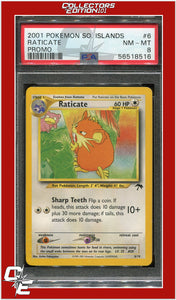 Southern Islands Promo 6 Raticate PSA 8