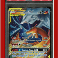 Unbroken Bonds 20 Reshiram & Charizard GX PSA 8