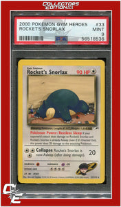 Gym Heroes 33 Rocket's Snorlax PSA 9