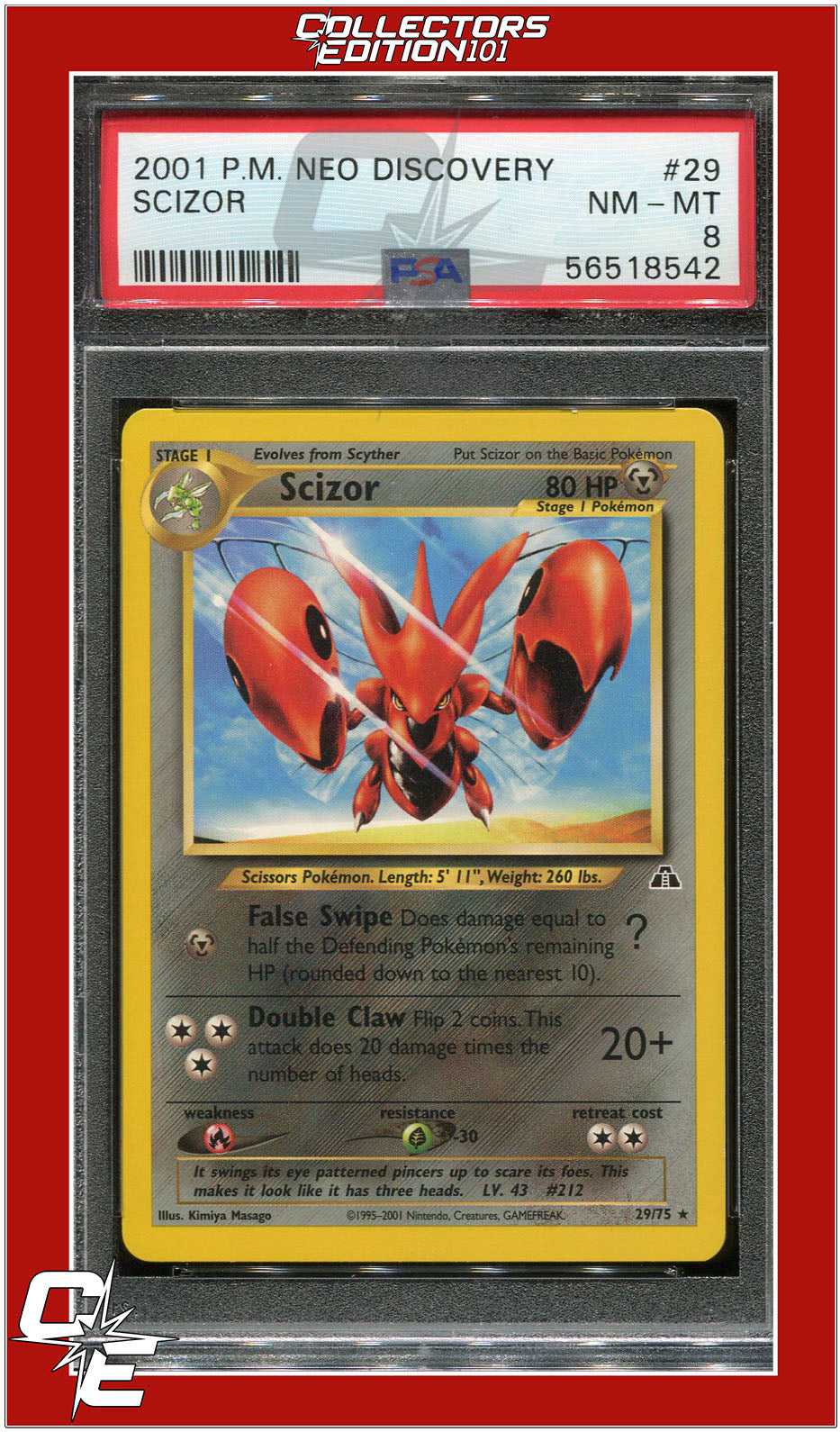 Neo Discovery 29 Scizor PSA 8