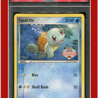 EX Crystal Guardians 63 Squirtle City Championships PSA 7