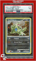 Mysterious Treasures 17 Tyranitar Holo PSA 7
