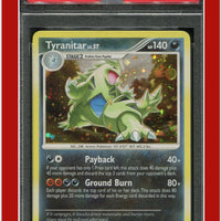 Mysterious Treasures 17 Tyranitar Holo PSA 7