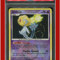 Legends Awakened 43 Uxie Holo Crosshatch 2009 Pokemon League PSA 9