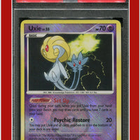 Legends Awakened 43 Uxie Holo Crosshatch 2009 Pokemon League PSA 6