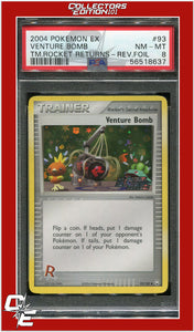 EX Team Rocket Returns 93 Venture Bomb Reverse Foil PSA 8