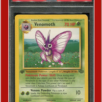 Jungle 29 Venomoth 1st Edition PSA 8