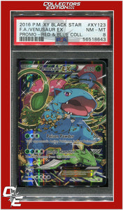 XY Black Star Promo XY123 Full Art Venusaur EX PSA 8