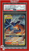 Unbroken Bonds 20 Reshiram & Charizard GX PSA 10
