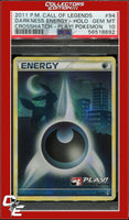 Call of Legends Darkness Energy 94 Holo Crosshatch Play! Pokemon PSA 10

