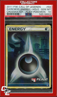 Call of Legends Darkness Energy 94 Holo Crosshatch Play! Pokemon PSA 10
