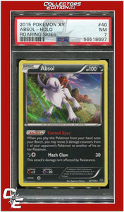 Roaring Skies 40 Absol Holo PSA 7