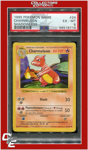 Base Set 24 Charmeleon Shadowless PSA 6