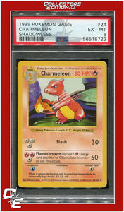 Base Set 24 Charmeleon Shadowless PSA 6