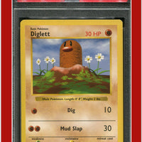 Base Set 47 Diglett Shadowless PSA 8