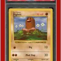 Base Set 47 Diglett Shadowless PSA 8