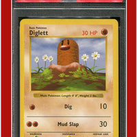 Base Set 47 Diglett Shadowless PSA 7