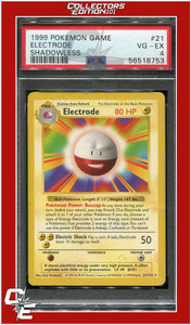 Base Set 21 Electrode Shadowless PSA 4