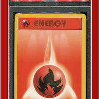 Base Set 98 Fire Energy Shadowless PSA 7