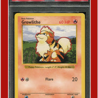 Base Set 28 Growlithe Shadowless PSA 8