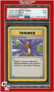 Base Set 93 Gust of Wind Shadowless PSA 7