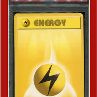 Base Set 100 Lightning Energy Shadowless PSA 9