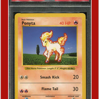 Base Set 60 Ponyta Shadowless PSA 8