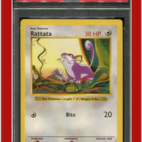 Base Set 61 Rattata Shadowless PSA 5