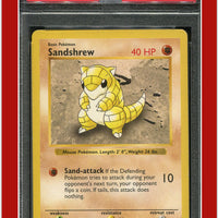 Base Set 62 Sandshrew Shadowless PSA 5