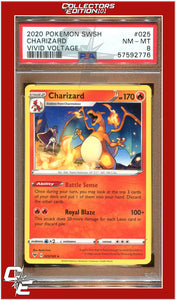 Vivid Voltage 025 Charizard PSA 8