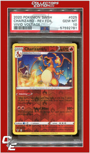 Vivid Voltage 025 Charizard Reverse Foil PSA 10