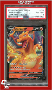 Darkness Ablaze 019 Charizard V PSA 8