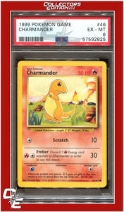 Base Set 46 Charmander PSA 6