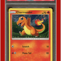 Burning Shadows 18a Charmander Holo Alternate Art PSA 8