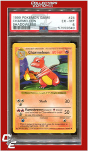 Base Set 24 Charmeleon Shadowless PSA 6