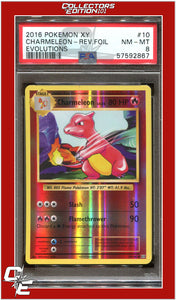 Evolutions 10 Charmeleon Reverse Foil PSA 8