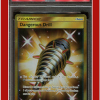 Team Up 192 Full Art/Dangerous Drill Secret PSA 8