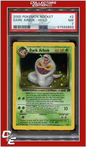 Team Rocket 2 Dark Arbok Holo PSA 7