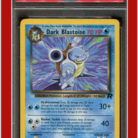 Team Rocket 20 Dark Blastoise PSA 8