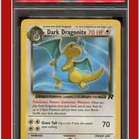 Team Rocket 22 Dark Dragonite PSA 7